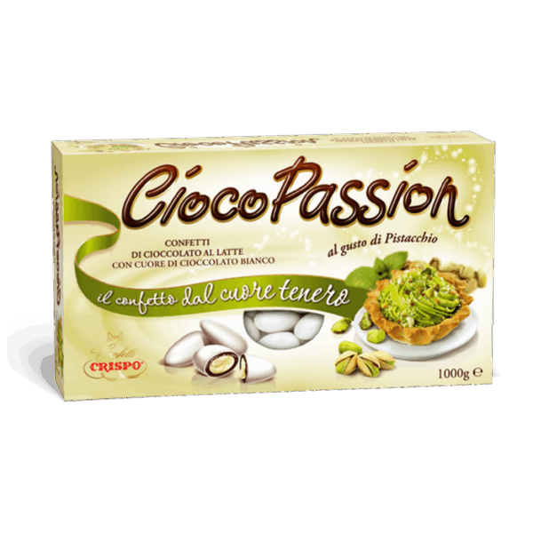 Crispo CiocoPassion Confetti Pistacchio con Cioccolato al Latte 1kg