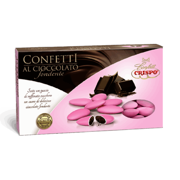 Crispo Confetti ROSA al Cioccolato Fondente 1kg