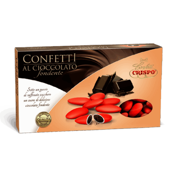 Crispo Confetti ROSSI al Cioccolato Fondente 1kg
