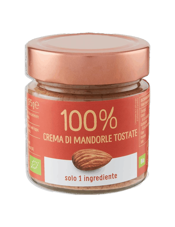Crema di Mandorle Tostate 100% Biologica 175g