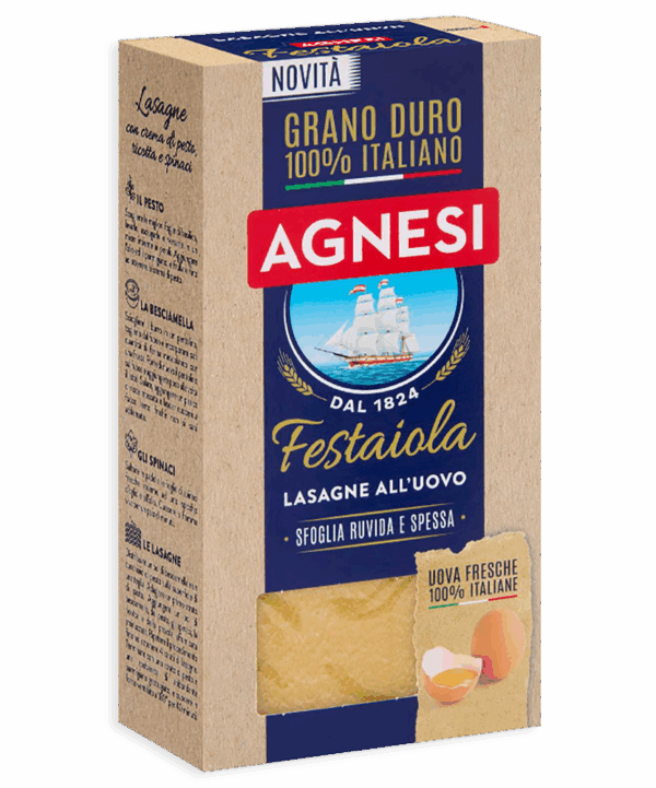 Agnesi Festaiola Lasagne all'Uovo di Grano Duro 500g