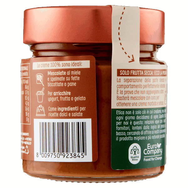 Crema di Nocciole Tostate 100% Biologica 175g