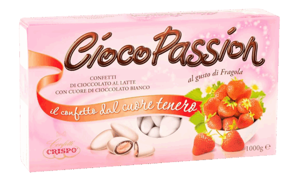Crispo CiocoPassion Confetti Gusto Fragola con Cioccolato al Latte 1kg