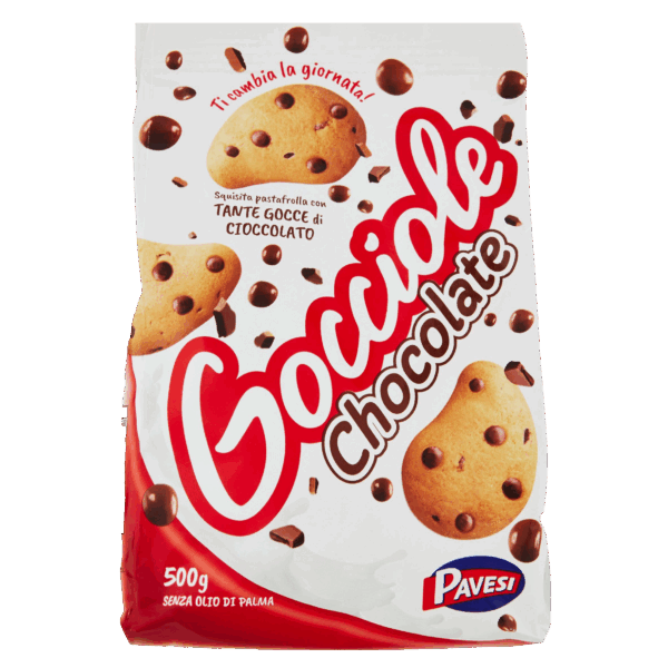 Gocciole Classiche Chocolate Biscotti con Gocce di Cioccolato 500g