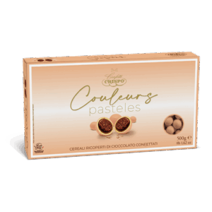 Crispo Confetti Couleurs Pasteles Pesca Cereali Ricoperti di Cioccolato 500g