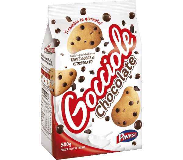 Gocciole Classiche Chocolate Biscotti con Gocce di Cioccolato 500g