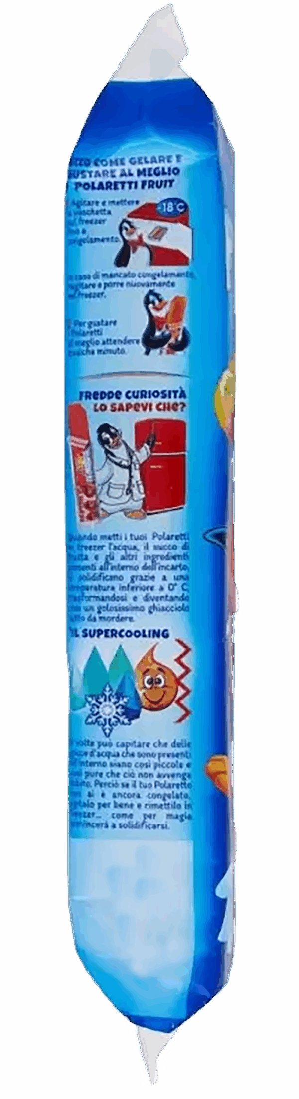Dolfin Polaretti Fruit BLU Ghiaccioli Arancia, Fragola, Amarena e Limone 420ml