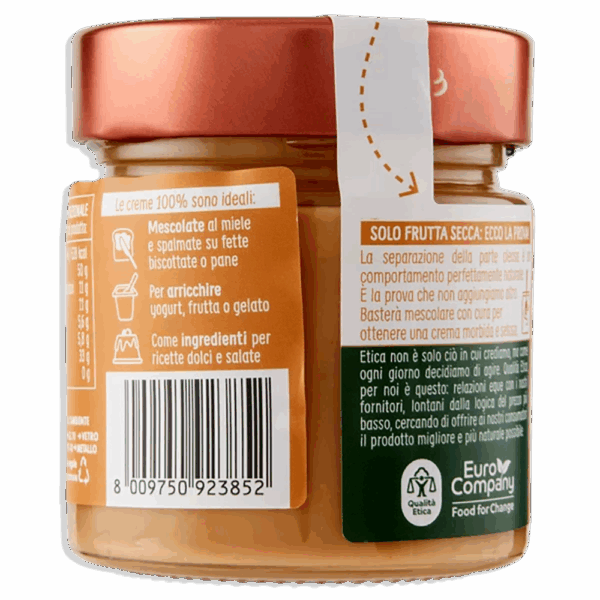 Crema di Arachidi Tostate 100% Biologica 175g