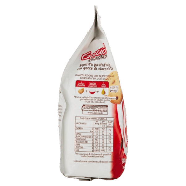 Gocciole Classiche Chocolate Biscotti con Gocce di Cioccolato 500g