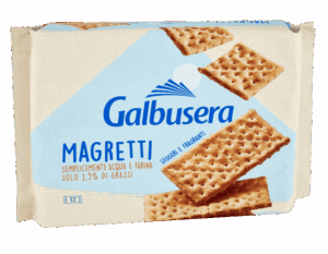 Galbusera Magretti Cracker a Basso Contenuto di Grassi Saturi 380g