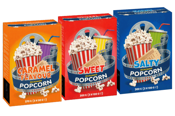 PopCorn Microwave TRIS Sweet, Salt e Salted Caramel 90g