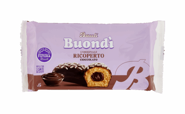BauIi Buondì Originale Brioche a Lievitazione Naturale Ricoperto al Cioccolato 276g