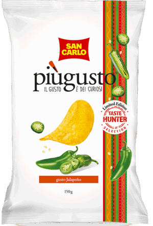 San Carlo Più Gusto Patatine Gusto Peperoncino Jalapeno 150g