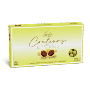 Crispo Confetti Couleurs Pasteles Giallo Cereali Ricoperti di Cioccolato 500g