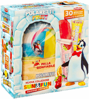 Polaretti Fruit SUNeFUN Combo Pack 30 Ghiaccioli+Palla Gonfiabile 1260ml