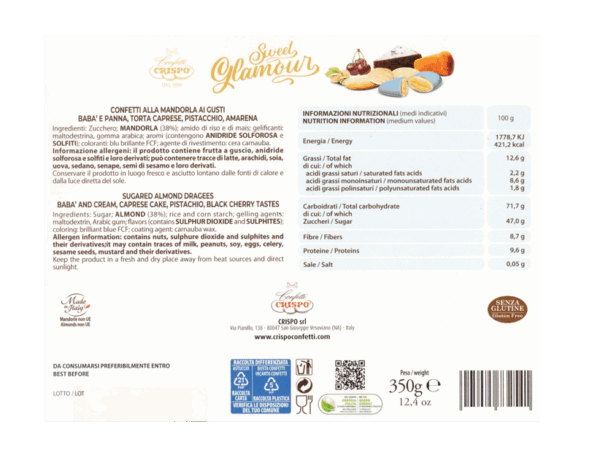 Crispo Sweet Glamour Confetti Celesti 4 Gusti 350g