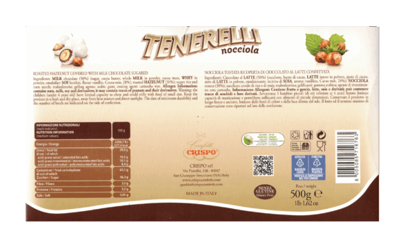 Crispo Tenerelli Confetti Bianchi con Nocciola 500g - immagine 2