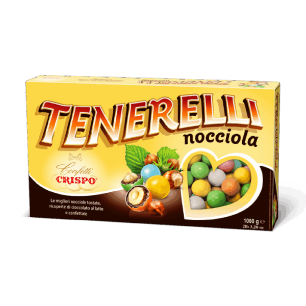Crispo Tenerelli Confetti Colorati con Nocciola Senza Glutine 1Kg