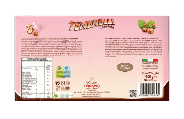 Crispo Tenerelli Confetti Rosa con Nocciola Senza Glutine 1Kg - immagine 2