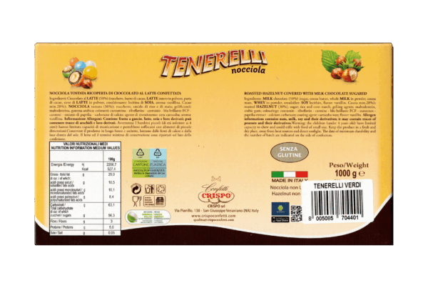 Crispo Tenerelli Confetti Verdi con Nocciola Senza Glutine 1Kg - immagine 2