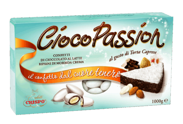 Crispo CiocoPassion Confetti Torta Caprese con Cioccolato al Latte 1kg