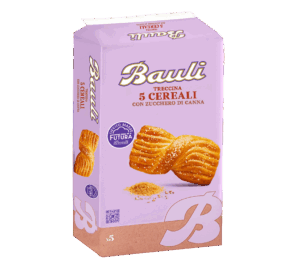 Bauli Treccina ai 5 Cereali Merendina con Zucchero di Canna 210g