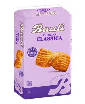 Bauli Treccina Classica Merendina Ricoperta di Zucchero 240g
