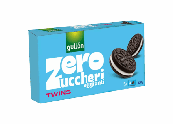 Gullon Twins Zero Zuccheri Biscotto al Cacao 210g