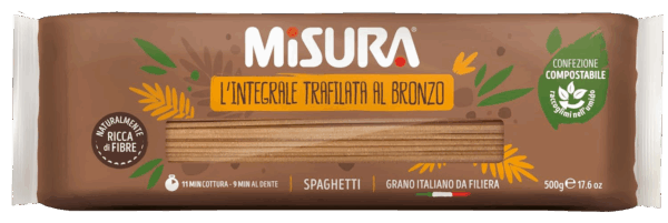 Misura Spaghetti Integrali Ricchi di Fibre 500g