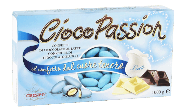 Crispo Cioco Passion Confetti Celesti con Cioccolato al Latte e Bianco 1kg