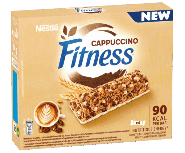 Nestle Fitness Barrette di Cereali Gusto Cappuccino 94g