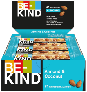 Be Kind Barrette alle Mandorle con Cocco e Miele Box 12x40g
