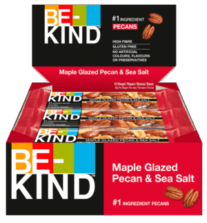Be Kind Barrette con Noci Pecan Glassate e Sale Box 12x40g