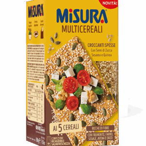 Misura Multicereali Croccanti Spesse con Semi di Zucca, Sesamo e Quinoa 160g