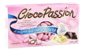 Crispo Cioco Passion Confetti Rosa con Cioccolato al Latte e Bianco 1kg