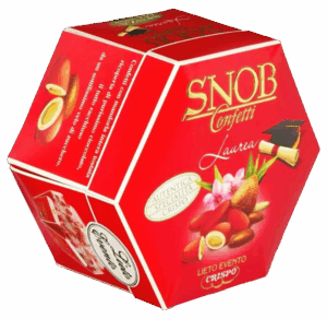 Crispo Snob Lieto Evento Confetti Rossi 6 Gusti 500g