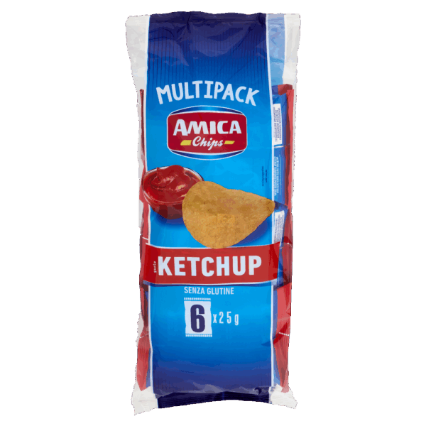 Amica Chips Patatine Gusto Ketchup Formato Multipack 150g - immagine 2