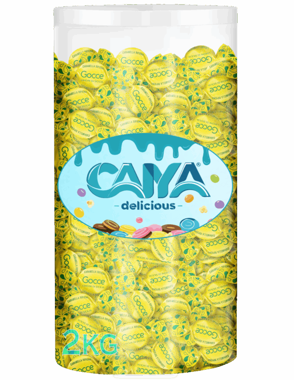 Cilindro Caramelle Fida Gocce al Limone 2kg