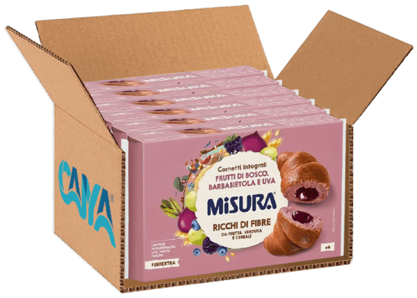 Misura Fibrextra Cornetti Integrali Frutti di Bosco, Barbabietola e Uva 308g - immagine 4