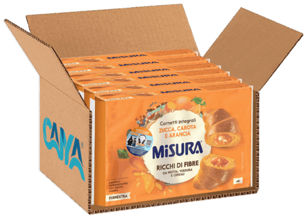 Misura Fibrextra Cornetti Integrali Zucca, Carota e Arancia 308g - immagine 4