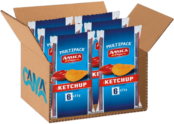 Amica Chips Patatine Gusto Ketchup Formato Multipack 150g - immagine 6