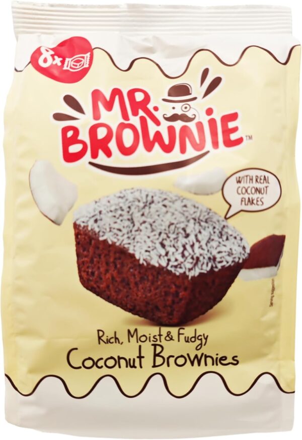 Mr. Brownie Coconut Brownies Tortine con Cioccolato e Cocco 200g