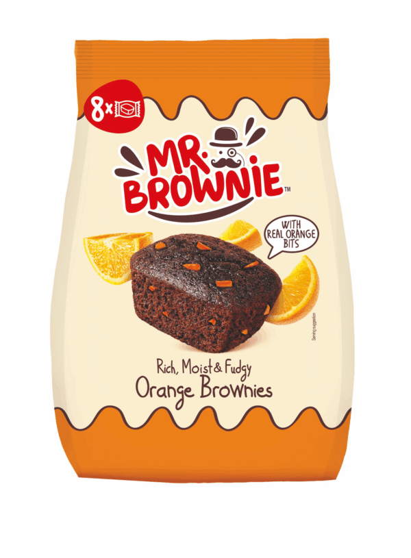 Mr. Brownie Orange Brownies con Pezzi di Arancia 200g