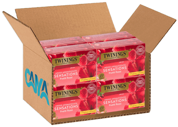 Twinings Sensations Frutti Rossi Infuso Aromatizzato Fragola e Lampone 40g box