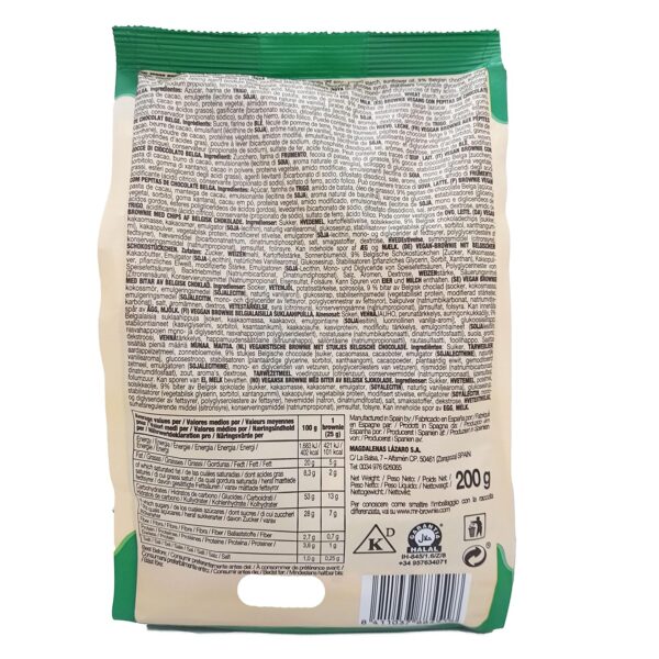 Mr. Brownie Vegan Chocolate Brownies con Gocce di Cioccolato 200g - immagine 5