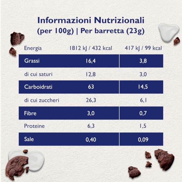 Corny Cookies e Cream Barretta al Biscotto e Panna 138g - immagine 2