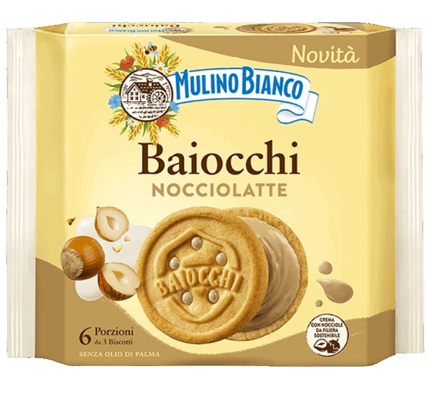 Mulino Bianco Baiocchi Nocciolatte 168g