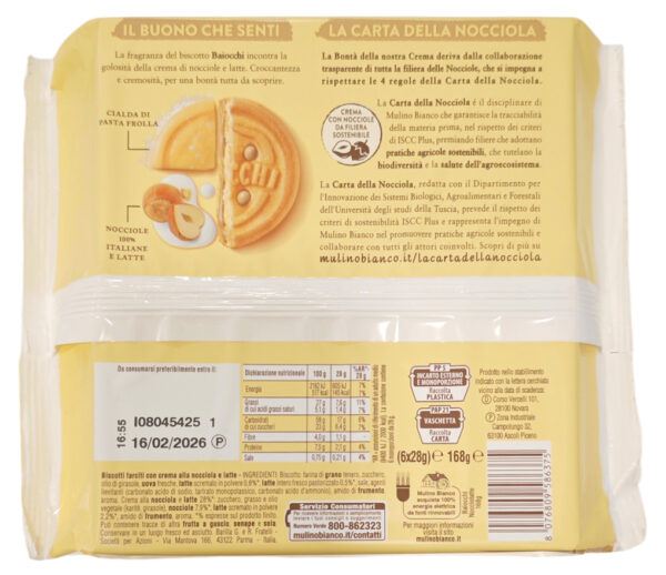 Mulino Bianco Baiocchi Nocciolatte 168g - immagine 4