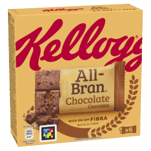 Kellagg's All Bran Chocolate Barrette di Cereali con Gocce di Cioccolato 240g