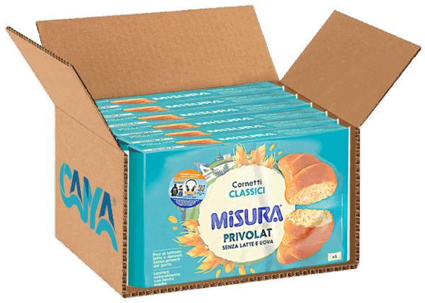Misura Privolat Cornetti Classici Senza Latte e Uova 246g box